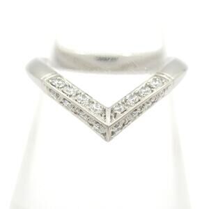 Louis Vuitton LV Diamond Ring V Ring Q9Y47C Pt950 Diamond